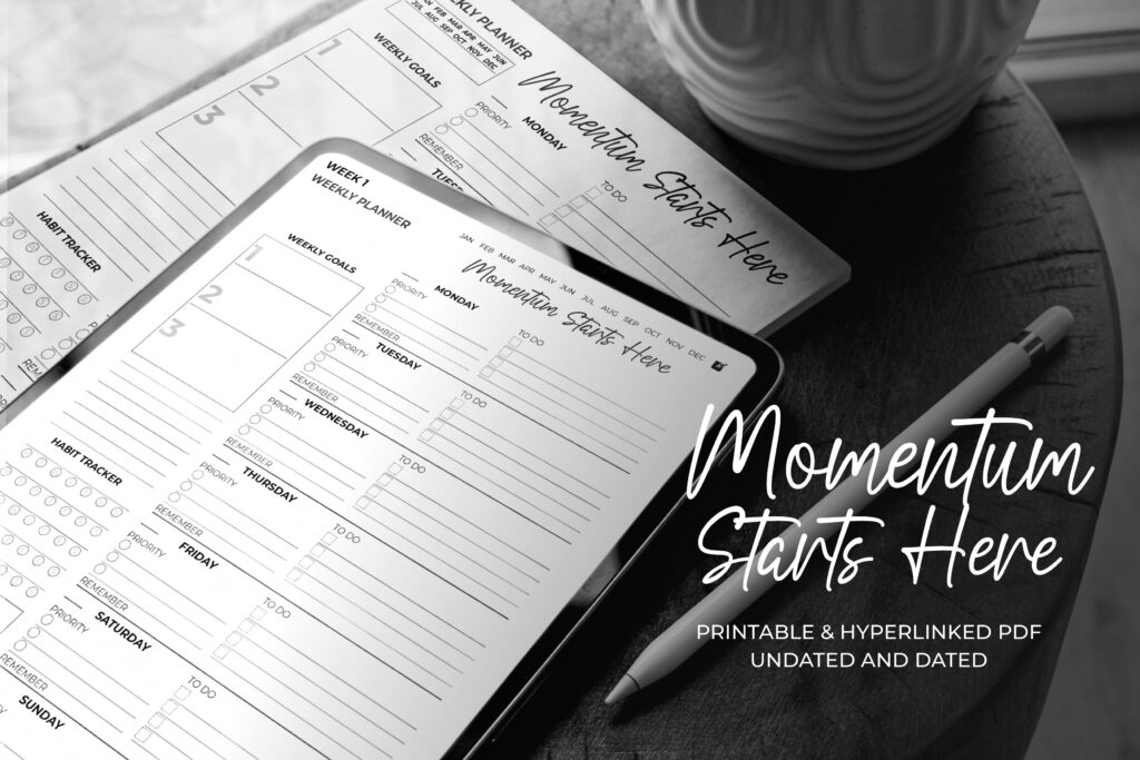 Momentum Starts Here - A Planner Collection Designed for Clarity and Progress