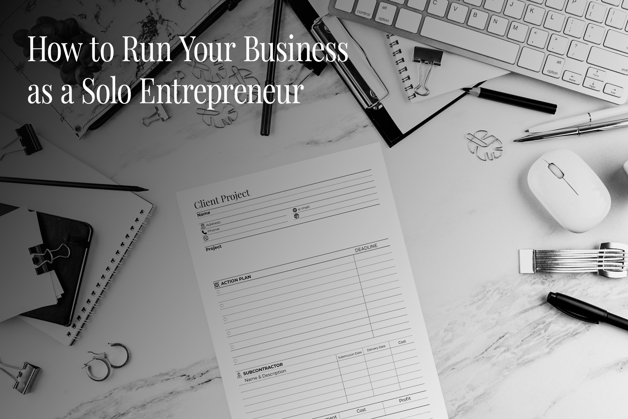 How to Run Your Business as a Solo Entrepreneur (Without Feeling Overwhelmed)